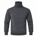 CHARCOAL GREY TURTLENECK SWEATER