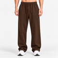 ALL CHOCOLATE BROWN RELAXED FIT TERRY BOTTOM