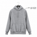 BASIC - HEATHER GREY ULTRA FLEECE HOODIE
