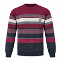 MULTI COLOR STRIPED ADIDAS LOGO SWEATER