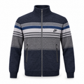 STRIPED FULL-ZIP NIKE LOGO SWEATER JACKET