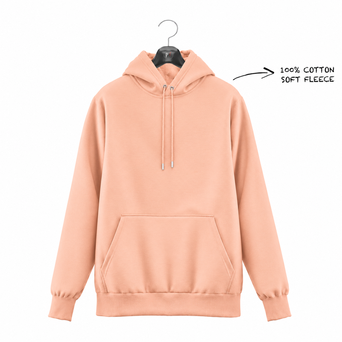 BASIC - PEACH ULTRA FLEECE HOODIE