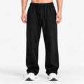ALL BLACK RELAXED FIT TERRY BOTTOM